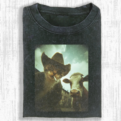 SMOKING CAT T-SHIRT-ComicClothe