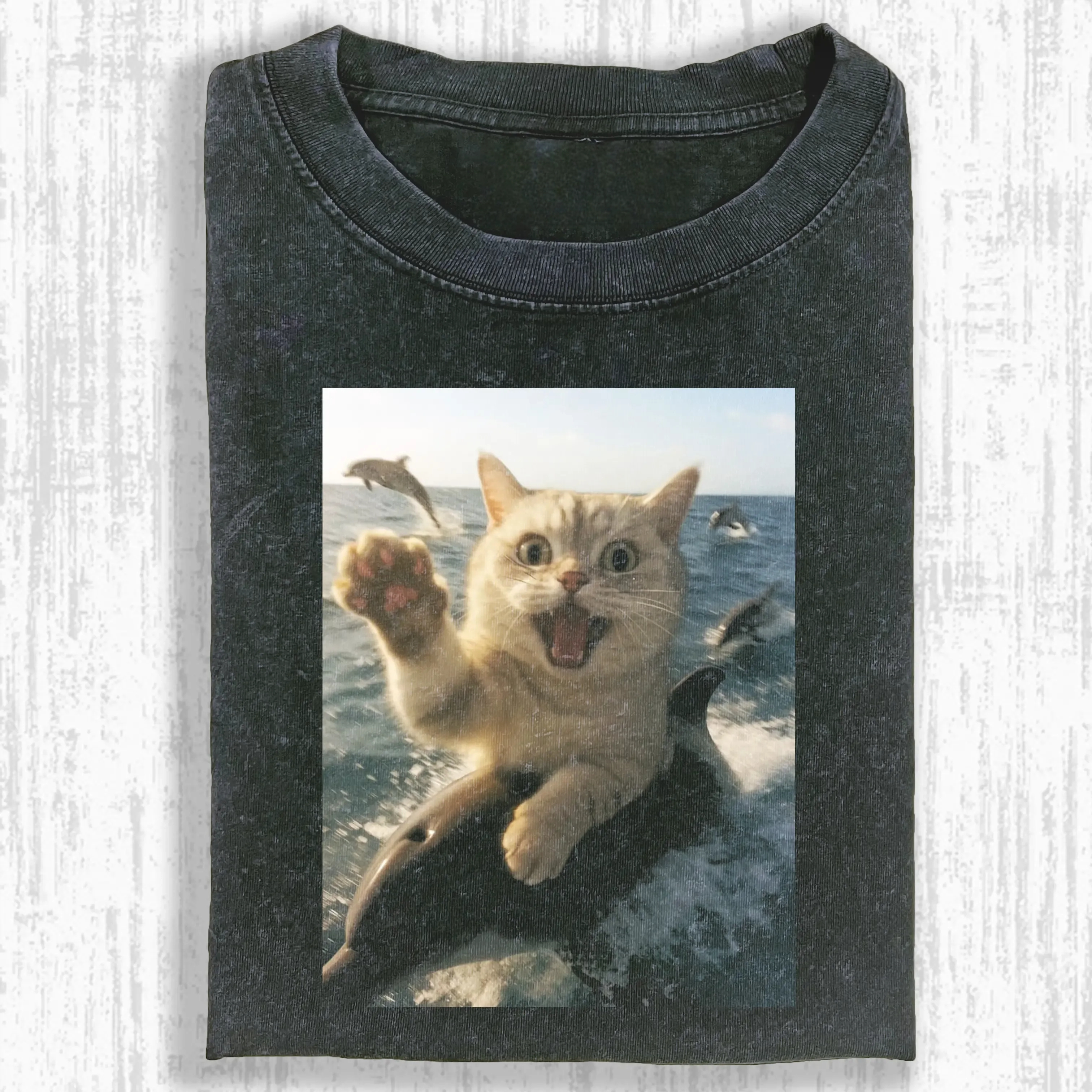SCARING CAT  T-SHIRT-ComicClothe