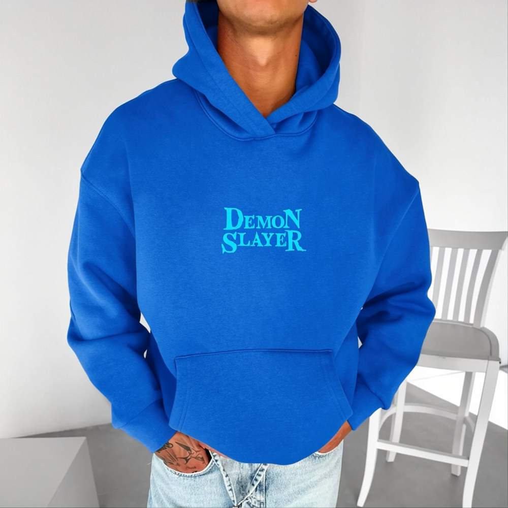 Unisex Demon Slayer Anime Graphic Streetwear Vintage Hoodie