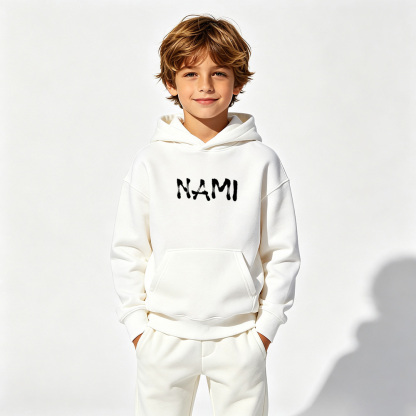 One Piece Anime Graphic Hoodie for Nami Kids Cartoon Print Cotton Tee