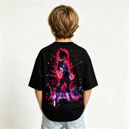 Dragon Ball Anime Graphic T-Shirt for Vegeta Kids Cartoon Print Cotton Tee
