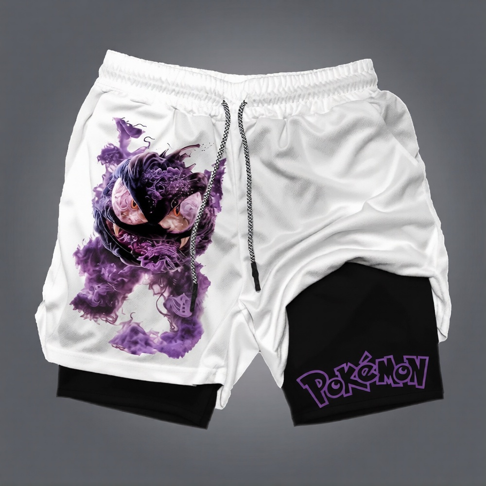 Pokémon Unisex Anime Gengar Shorts