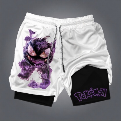 Pokémon Unisex Anime Gengar Shorts