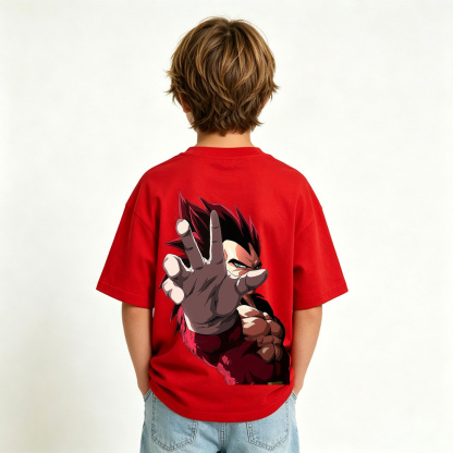 Dragon Ball Vegeta Anime Graphic T-shirts for Kids Cartoon Print Cotton Tee
