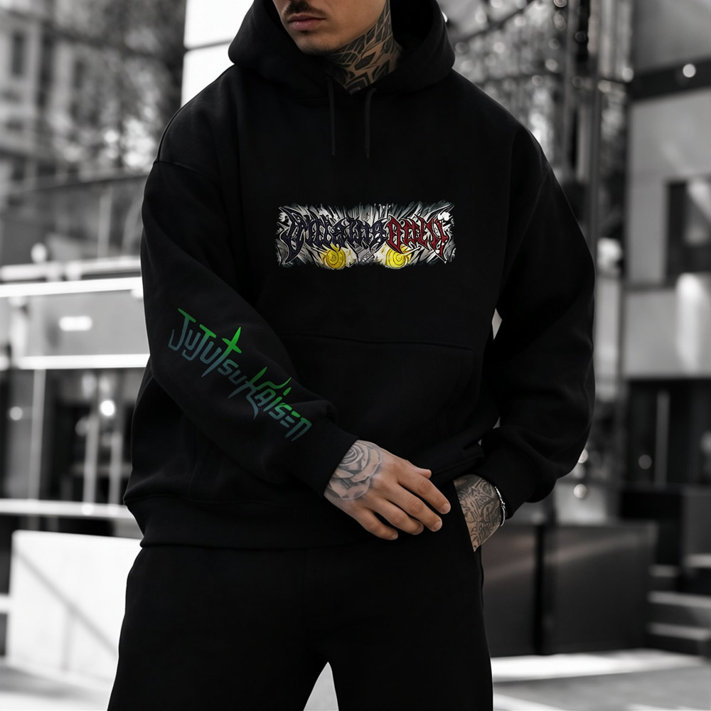 Jujutsu Kaisen Anime Theme Cartoon Print Cotton Hoodie