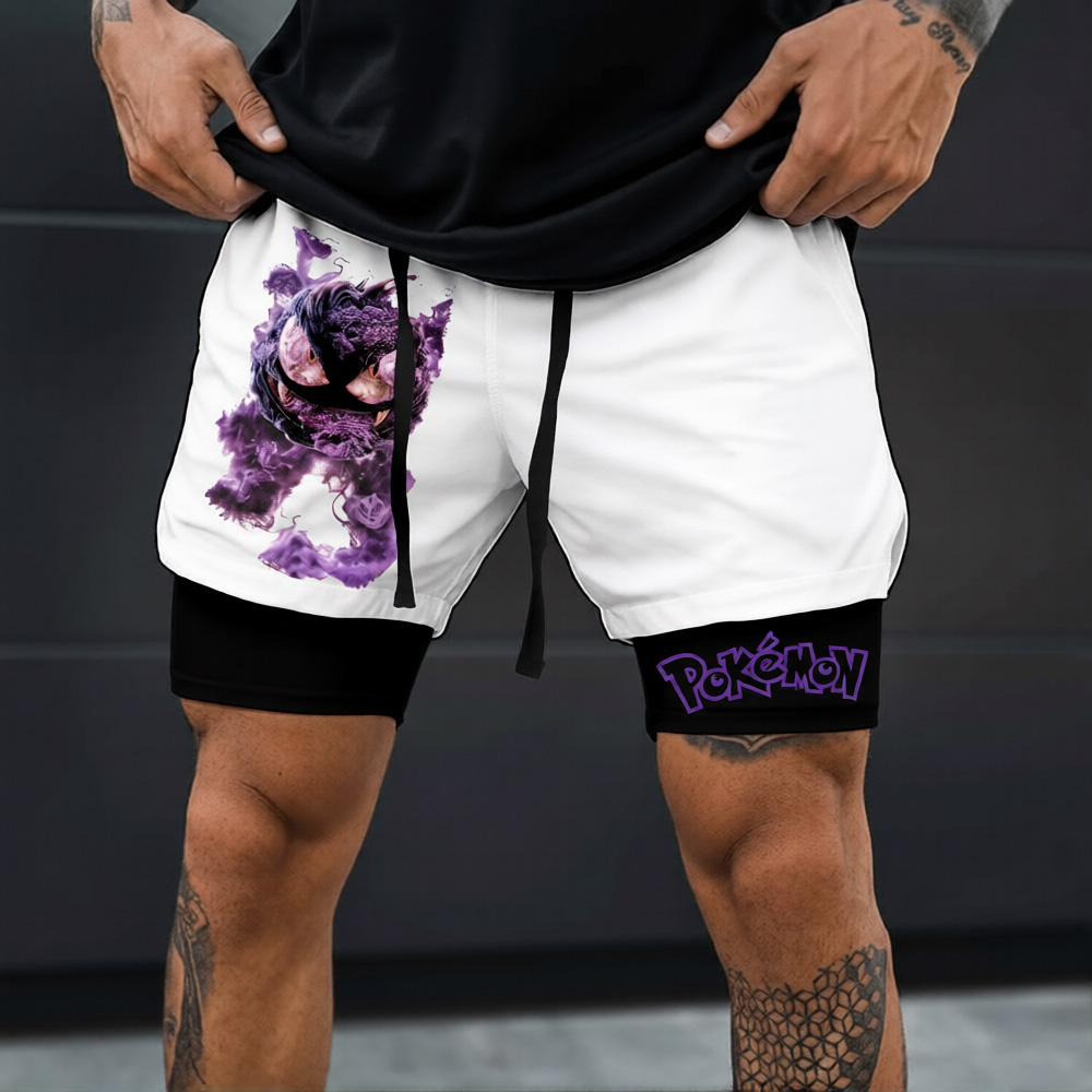 Pokémon Unisex Anime Gengar Shorts