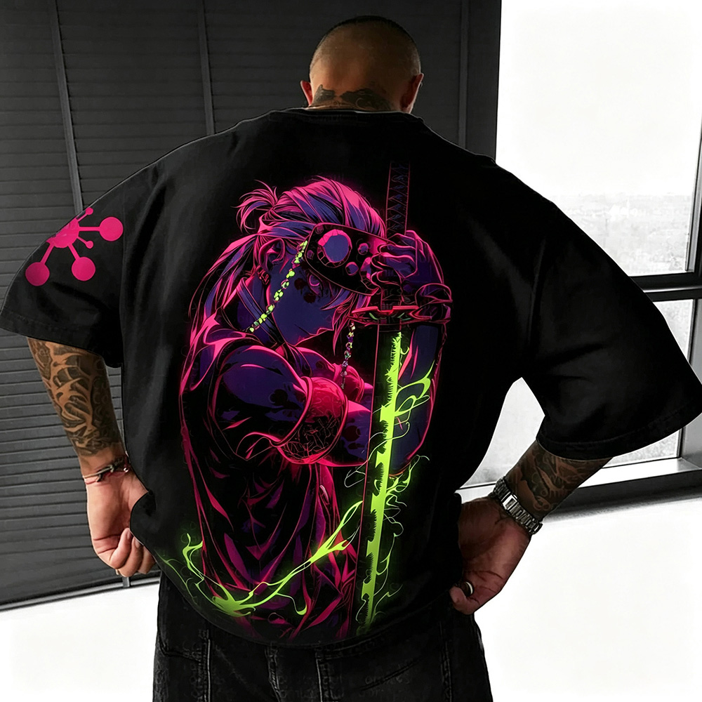 Unisex  Demon Slayer Anime Inspired Vintage T-Shirt