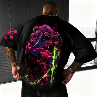 Unisex  Demon Slayer Anime Inspired Vintage T-Shirt