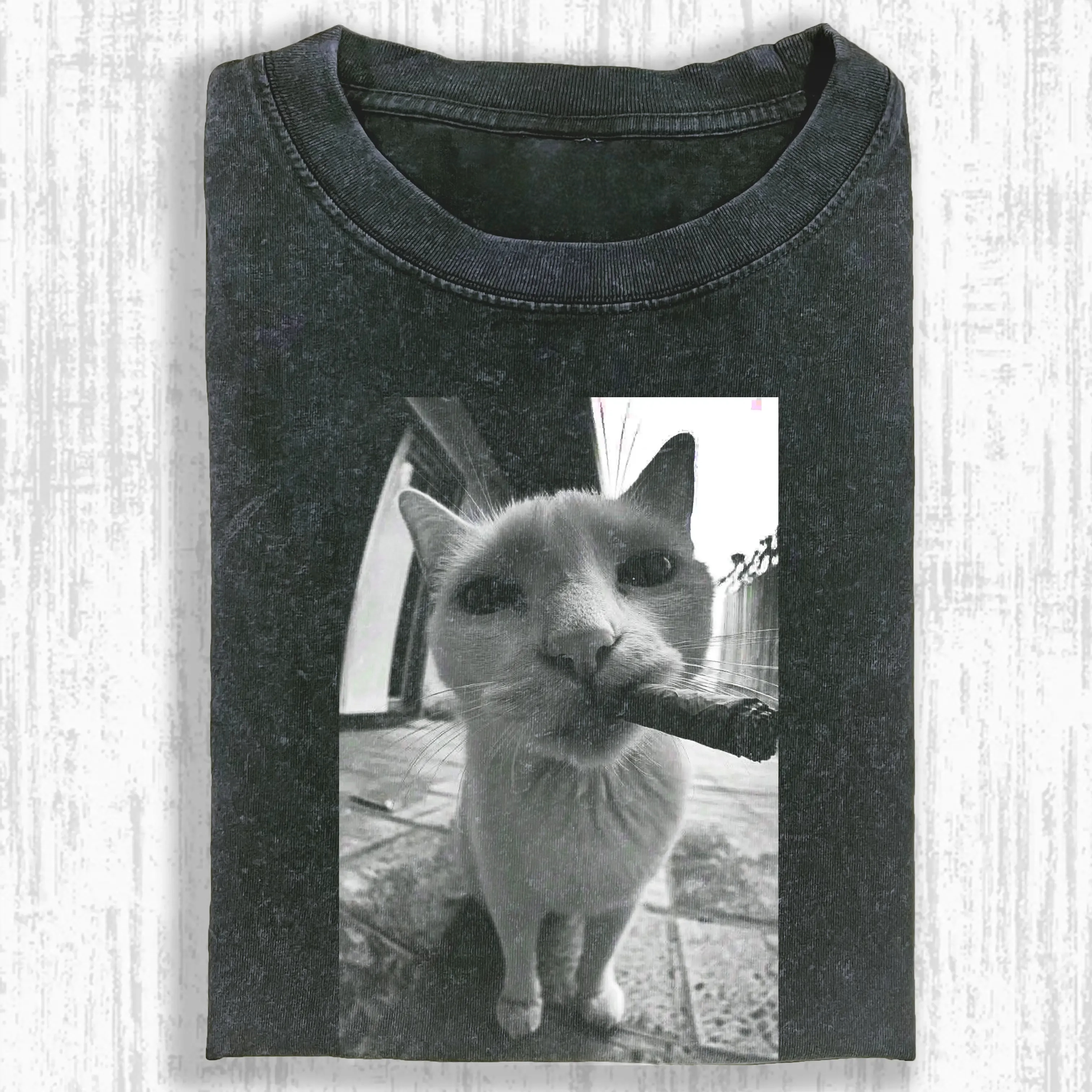 SMOKING CAT T-SHIRT-ComicClothe
