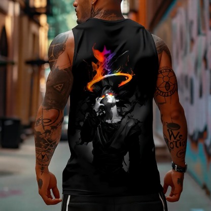 Unisex Anime Sleeveless Tank Top