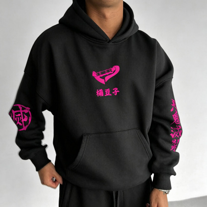 Unisex Demon Slayer Anime Graphic Streetwear Vintage Hoodie