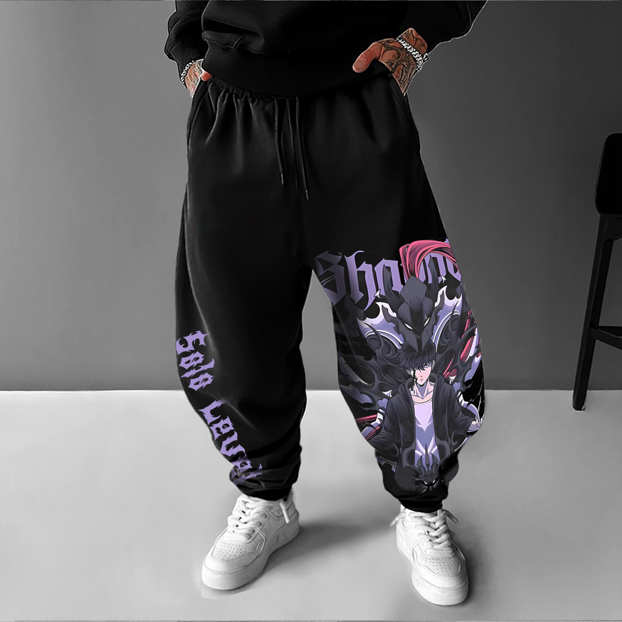 Unisex Casual Anime Streetwear Pants