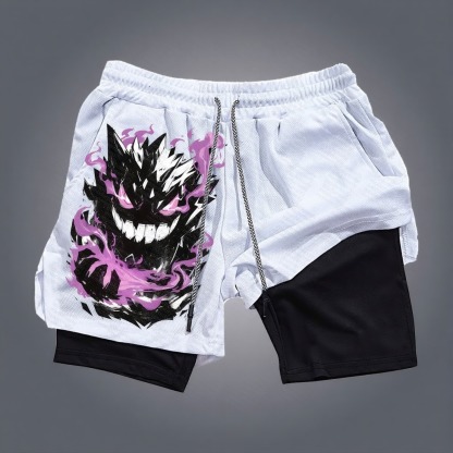 Pokémon Unisex Anime Gengar Shorts