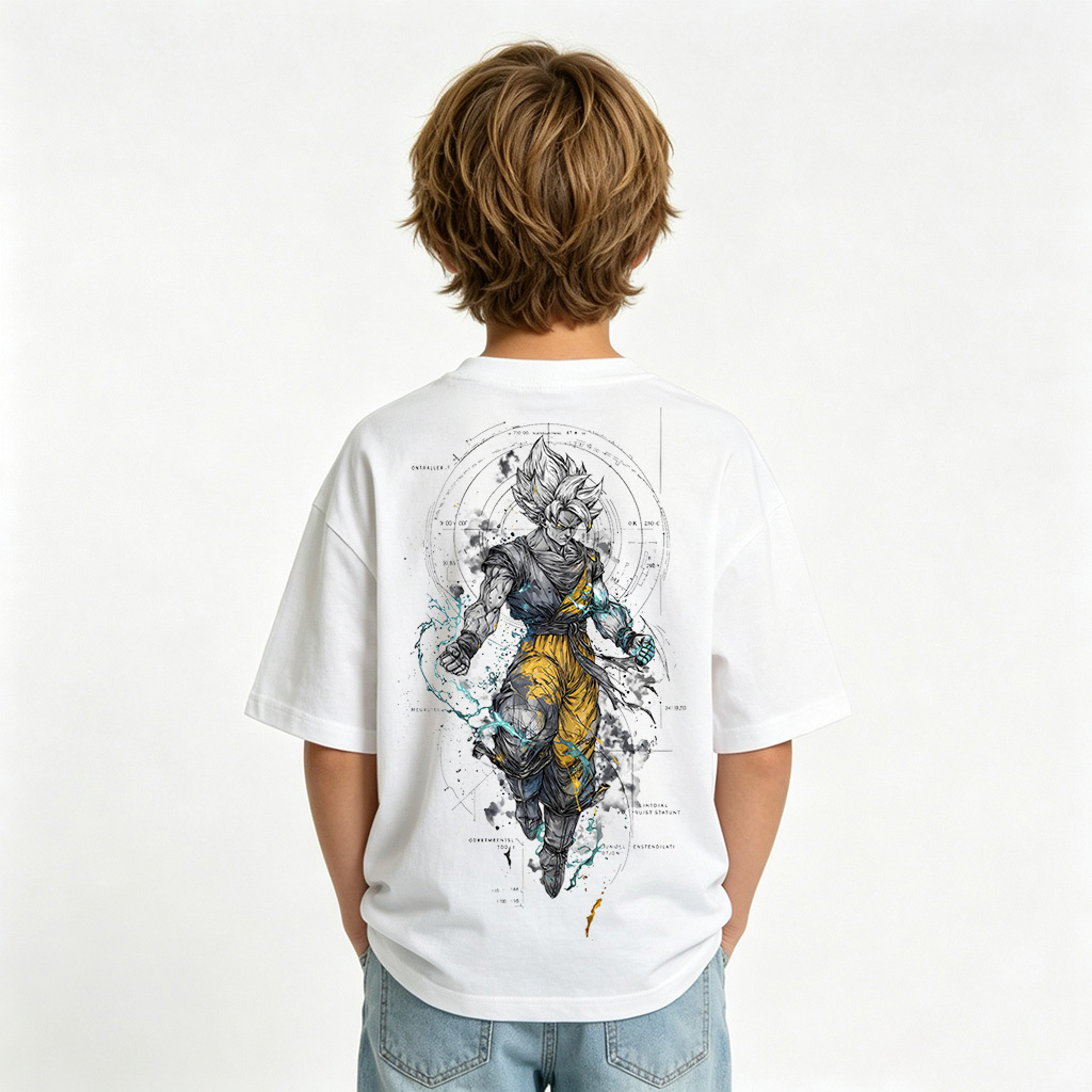 Dragon Ball Anime Graphic T-Shirt for Goku Kids Cartoon Print Cotton Tee