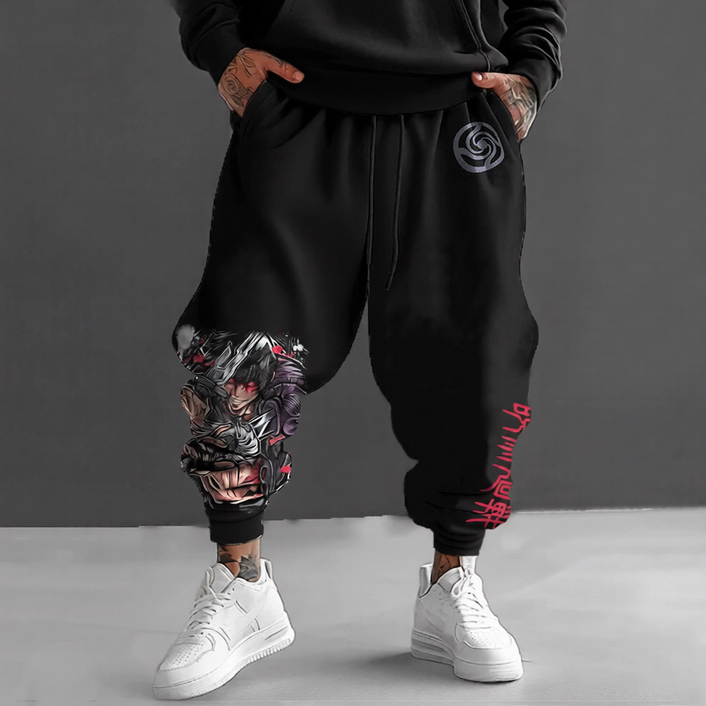 Jujutsu Kaisen Anime Theme Cartoon Print Pure Pants