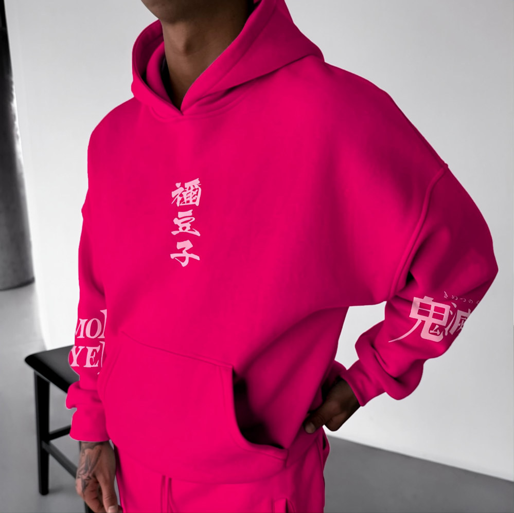 Unisex Demon Slayer Anime Graphic Streetwear Vintage Hoodie