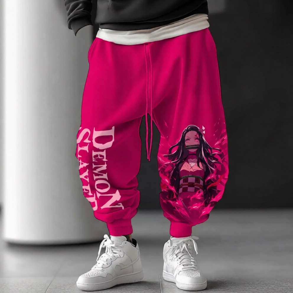 Unisex ��Demon Slayer�� Casual Anime Streetwear Pants