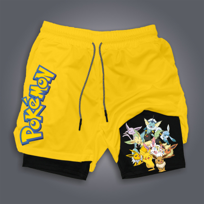 Unisex Casual Anime Streetwear Shorts-AnimeClothe