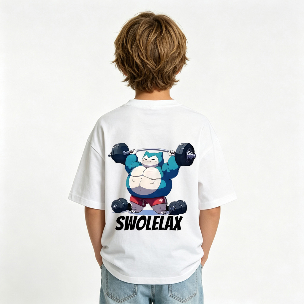 Pokémon Anime Graphic T-Shirt for Snorlax Kids Cartoon Print Cotton Tee