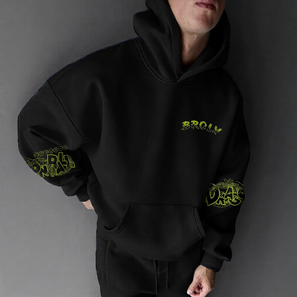 Unisex Anime Print  Casual Oversized Hoodie