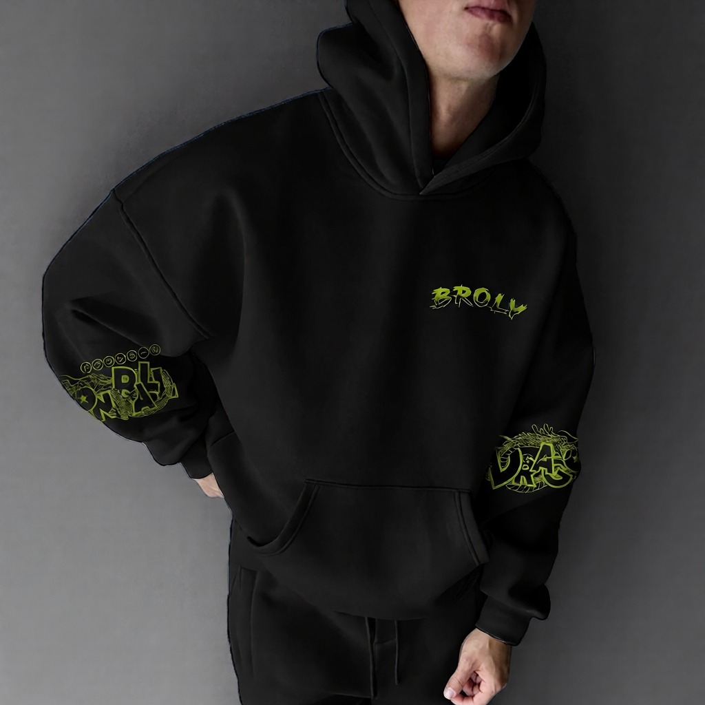 Unisex Anime Print  Casual Oversized Hoodie