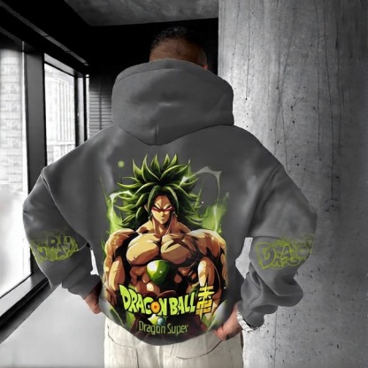 Unisex Anime Print  Casual Oversized Hoodie