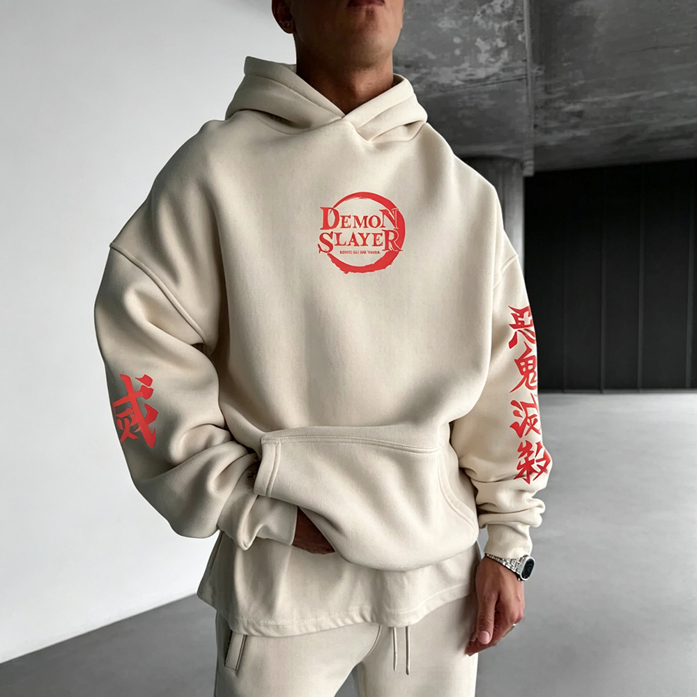 Unisex Demon Slayer Anime Graphic Streetwear Vintage Hoodie