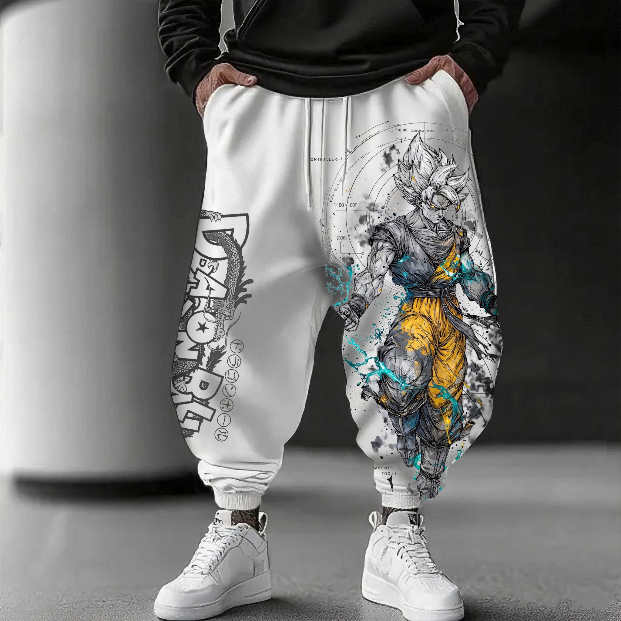Unisex Anime Printed Gift Oversized Harem Pants