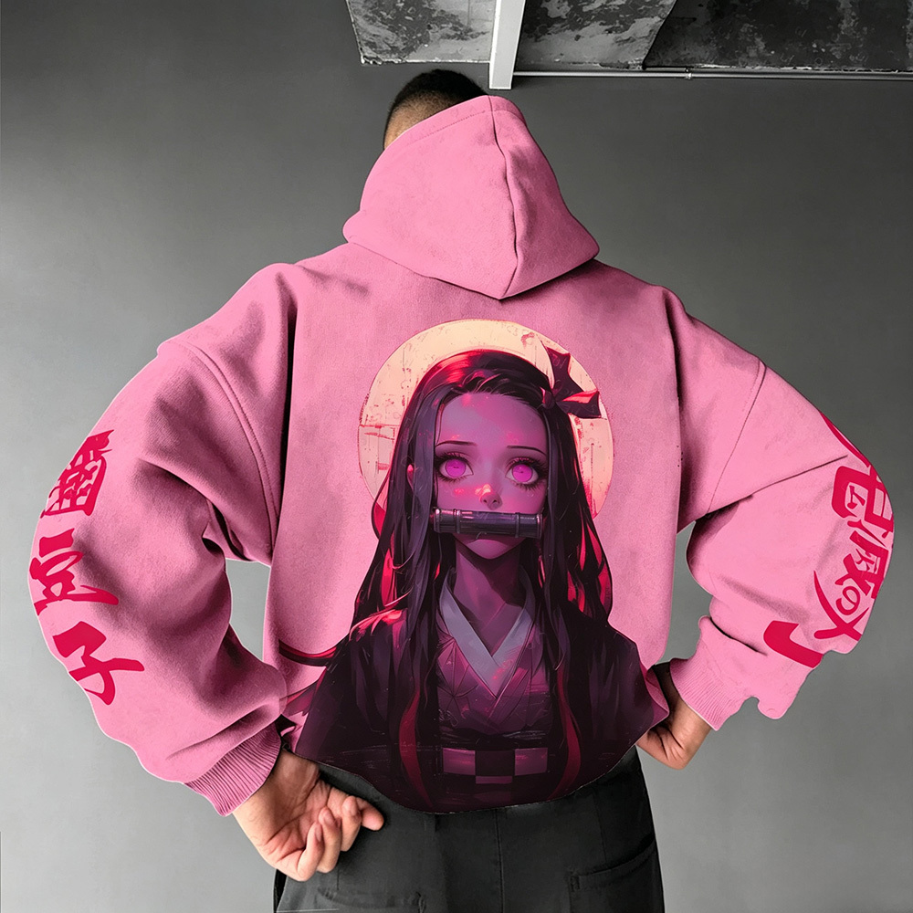 Unisex �� Demon Slayer�� Anime Graphic Streetwear Vintage Hoodie