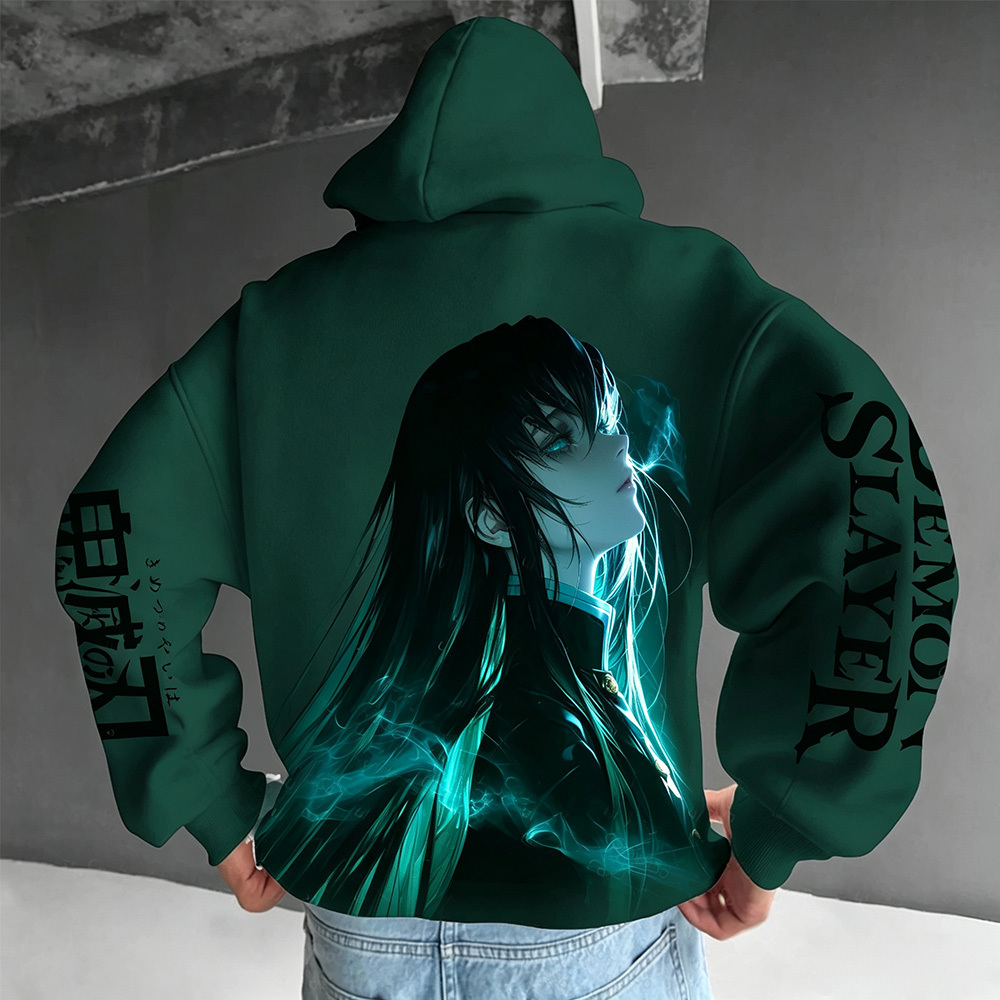 Unisex �� Demon Slayer�� Anime Graphic Streetwear Vintage Hoodie