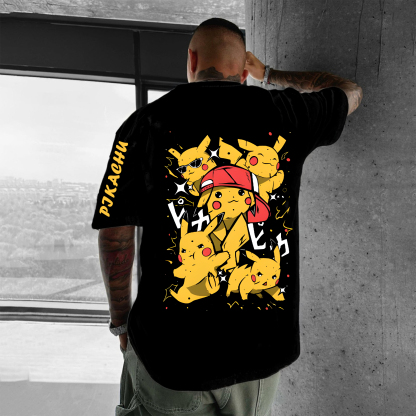 Unisex Anime Inspired Vintage T-Shirt-AnimeClothe