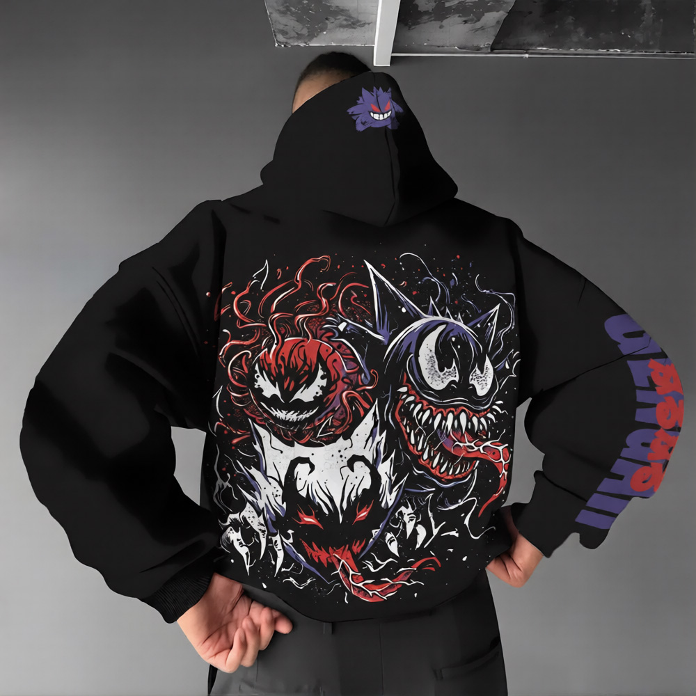 Pokémon Unisex Anime Gengar Hoodie