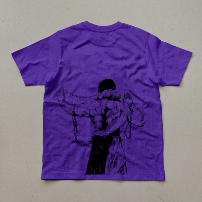 Unisex Oversized Anime Print T-Shirt-AnimeClothe
