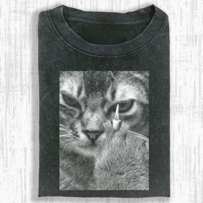 ANGRY CAT T-SHIRT-ComicClothe