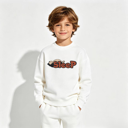 Pokémon Anime Graphic Crewneck Sweatshirt for Snorlax Kids Cartoon Print Cotton Tee