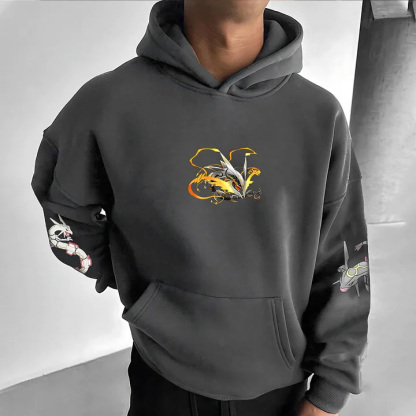 Unisex Anime Graphic Streetwear Vintage Hoodie
