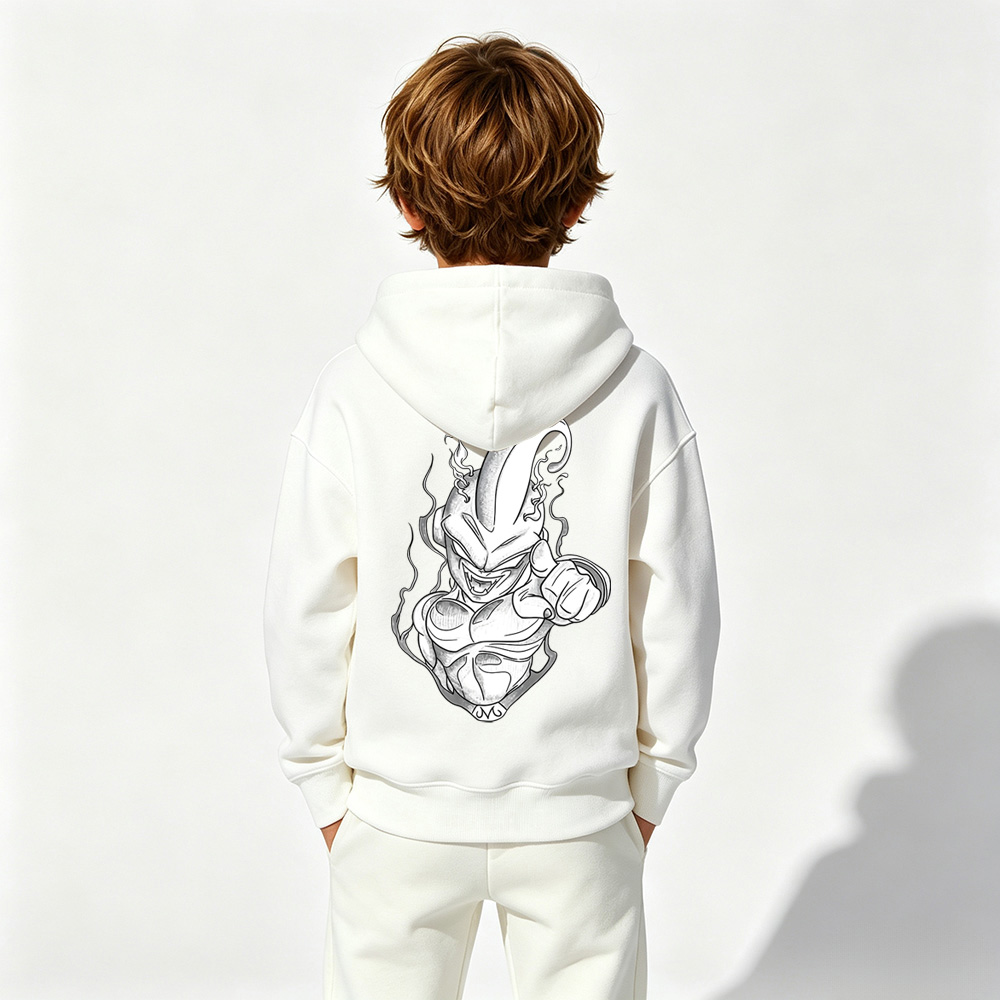 Dragon Ball Anime Graphic Hoodie for Frieza Kids Cartoon Print Cotton Tee