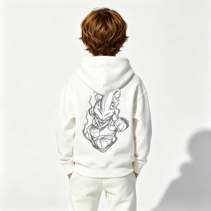 Dragon Ball Anime Graphic Hoodie for Frieza Kids Cartoon Print Cotton Tee