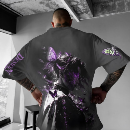 Unisex  Demon Slayer Anime Inspired Vintage T-Shirt