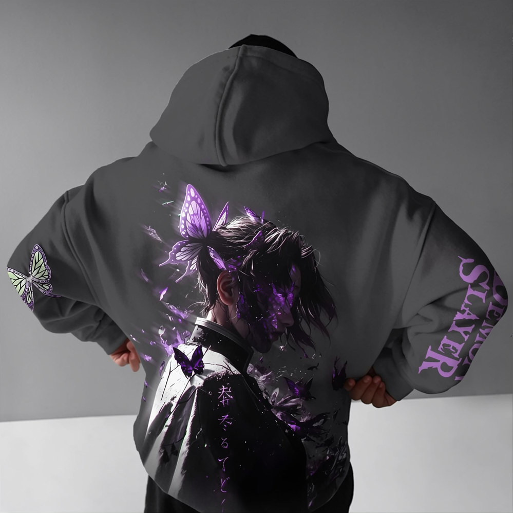 Unisex �� Demon Slayer�� Anime Graphic Streetwear Vintage Hoodie