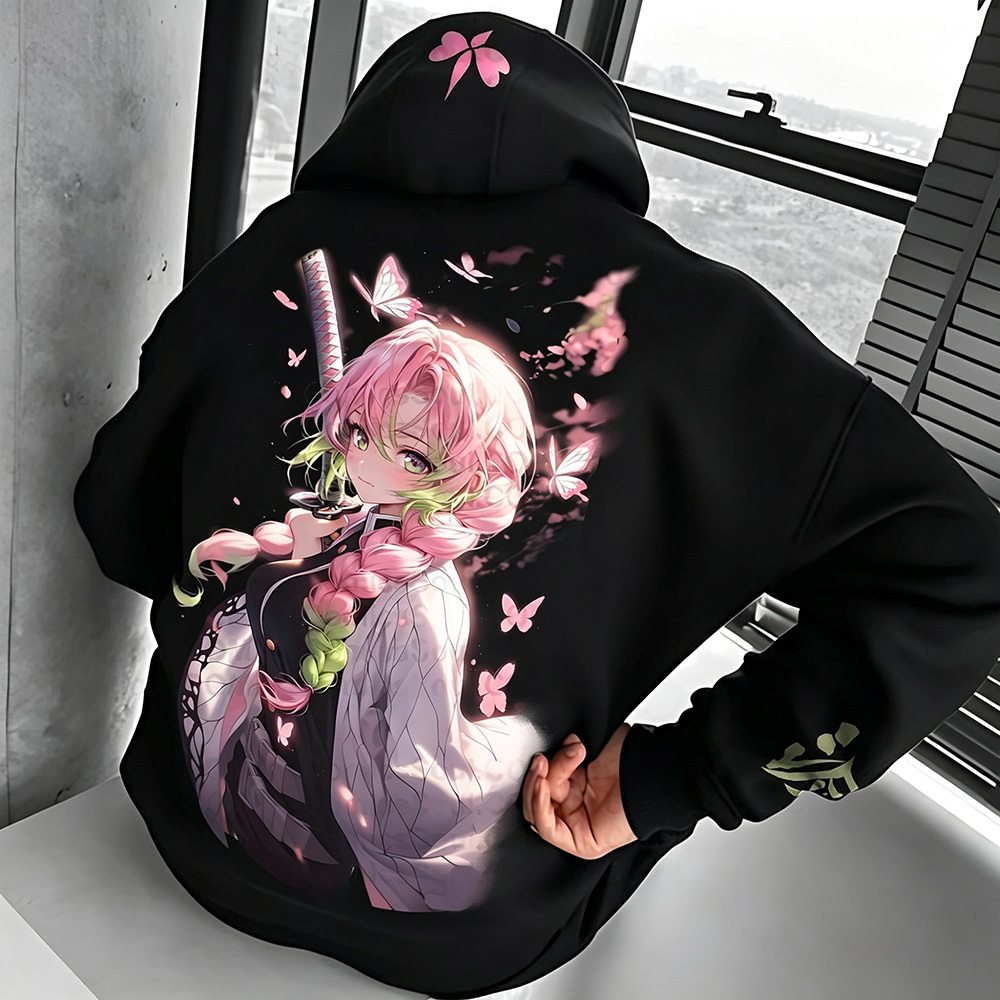 Unisex �� Demon Slayer�� Anime Graphic Streetwear Vintage Hoodie