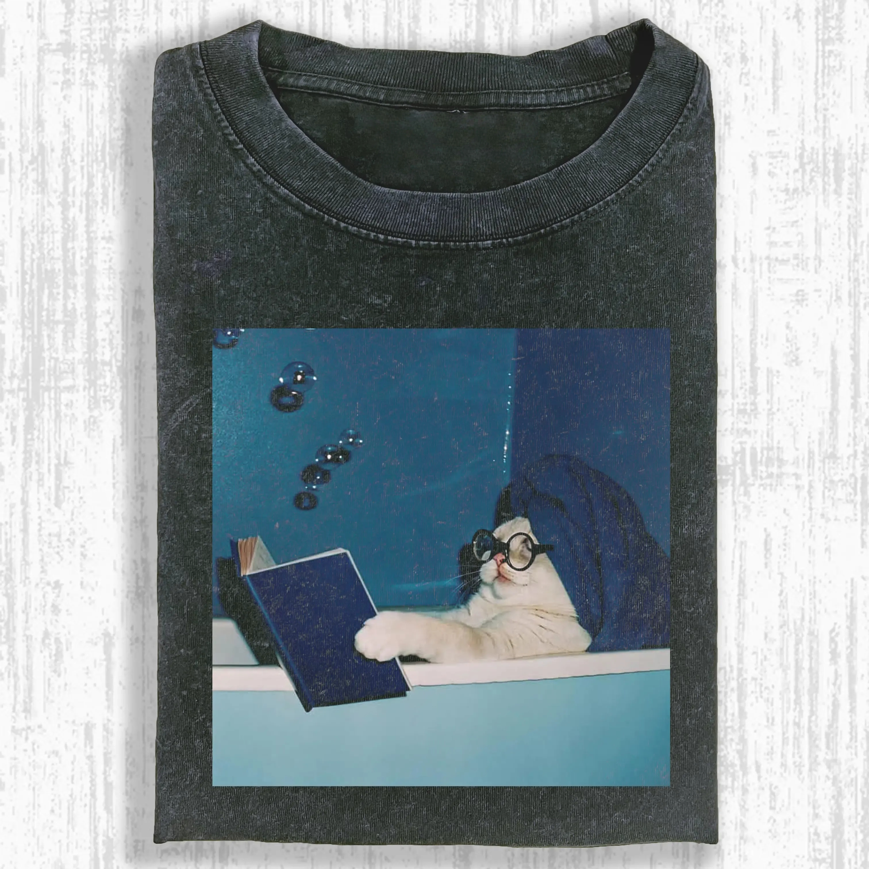 THE CAT WHO STUDIED HARD T-SHIRT-ComicClothe