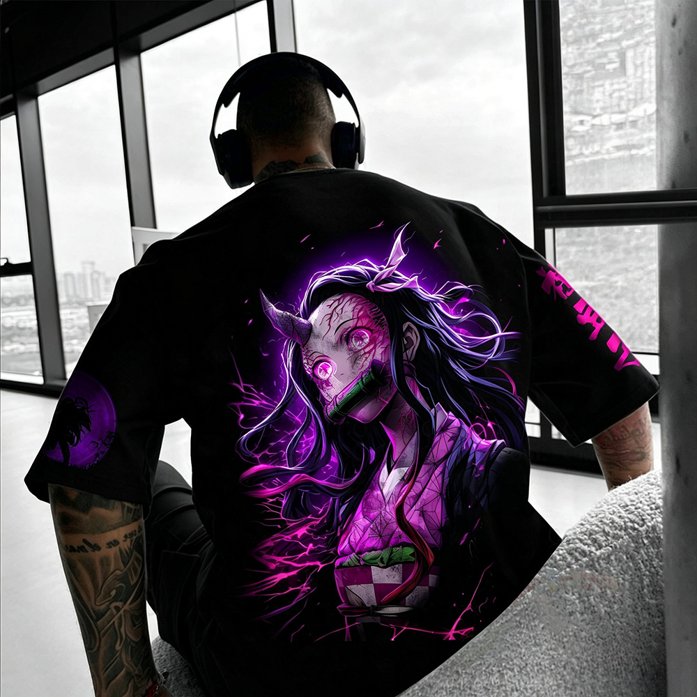 Unisex  Demon Slayer Anime Inspired Vintage T-Shirt
