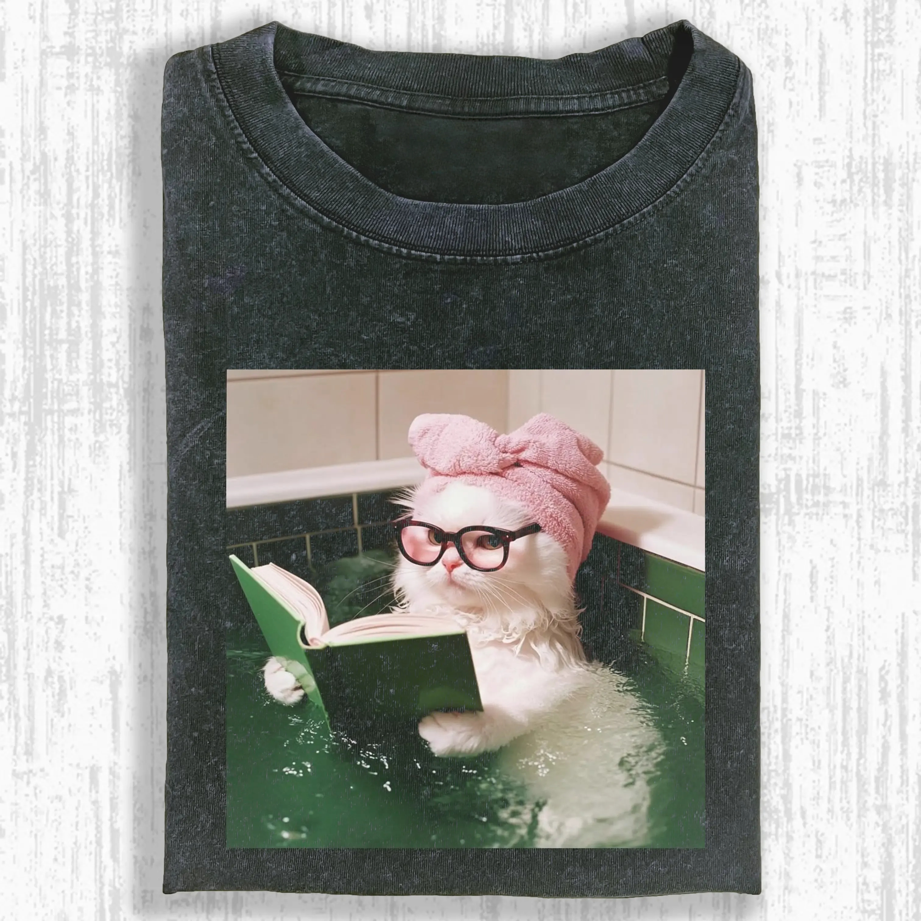 THE CAT WHO STUDIED HARD T-SHIRT-ComicClothe