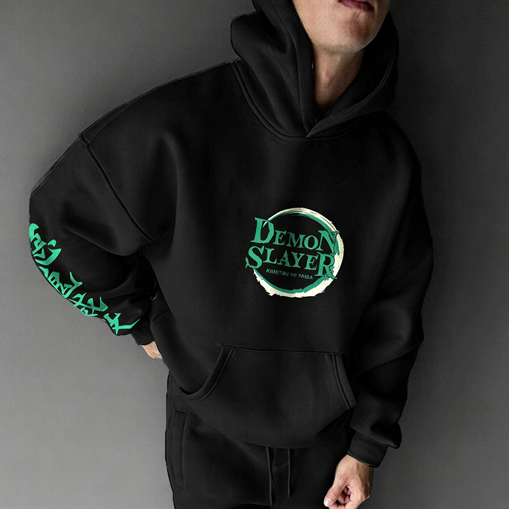 Unisex Demon Slayer Anime Graphic Streetwear Vintage Hoodie