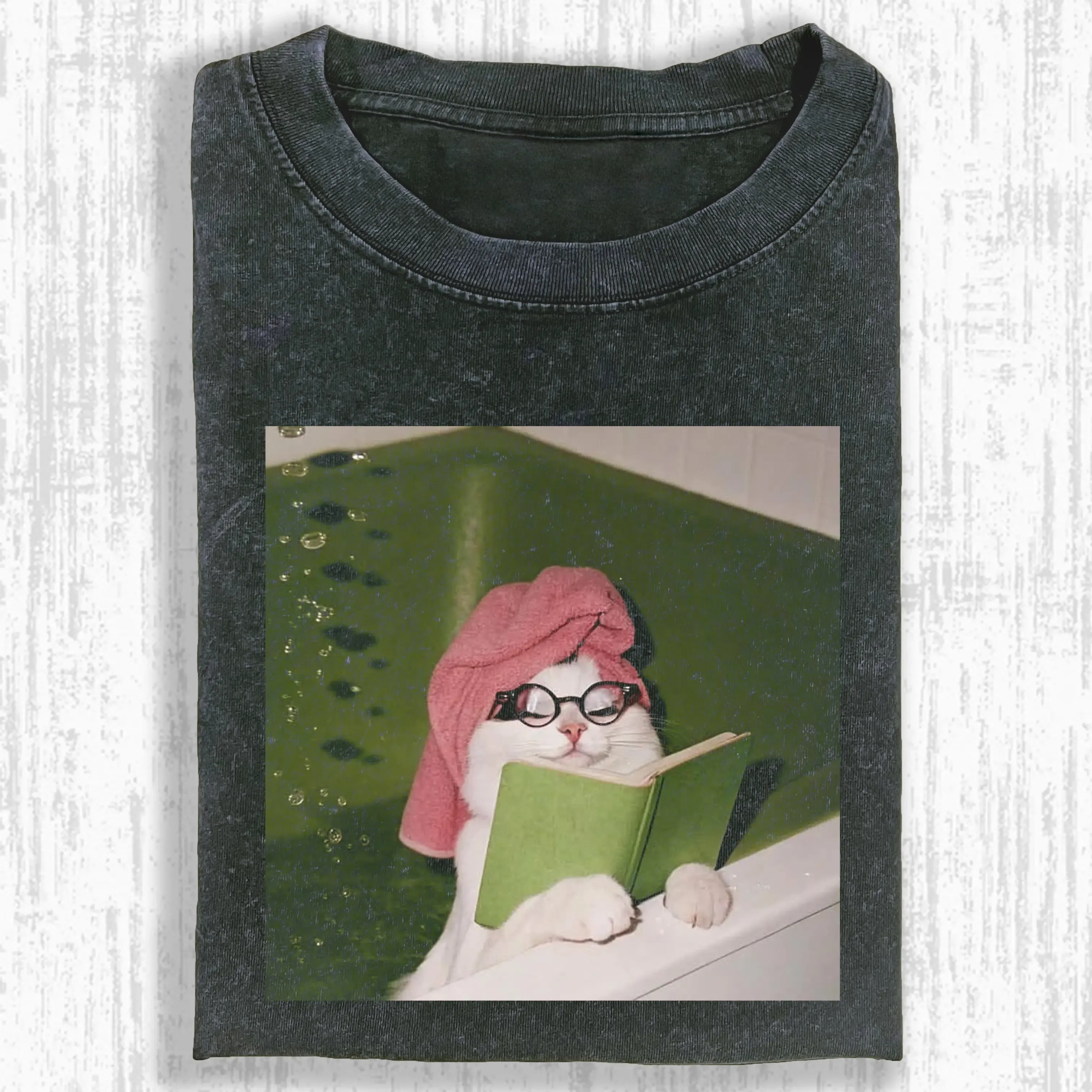THE CAT WHO STUDIED HARD T-SHIRT-ComicClothe