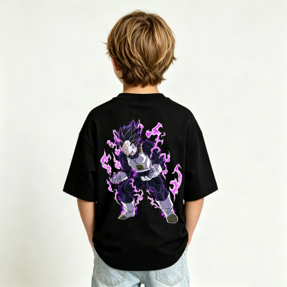 Dragon Ball Anime Graphic T-Shirt for Vegeta Kids Cartoon Print Cotton Tee