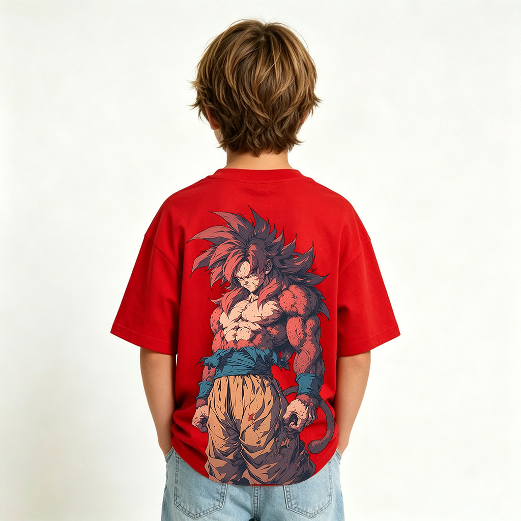 Dragon Ball Goku Anime Graphic T-shirts for Kids Cartoon Print Cotton Tee