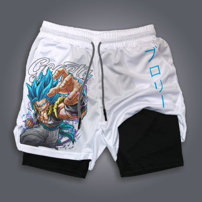 Unisex Anime Print Drawstring  Shorts-AnimeClothe