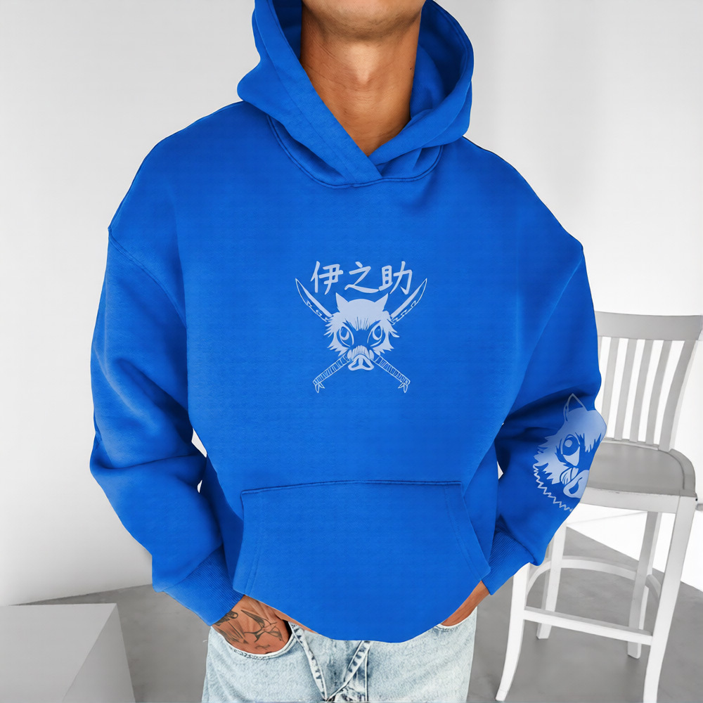 Unisex Demon Slayer Anime Graphic Streetwear Vintage Hoodie